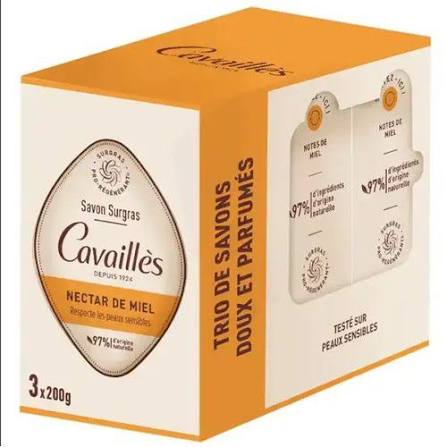 Rogé Cavailles nectar de miel savon 3x200g