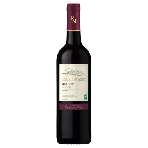 Vin rouge Vin de pays d'Oc merlot ROCHE MAZET la bouteille de 75cL