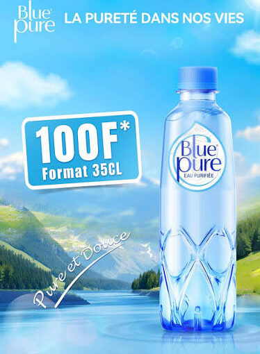 Eau purifiée Blue pure 35ml pack de 15
